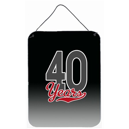 Carolines Treasures 40 Years Wall and Door Hanging Prints CJ1086DS1216